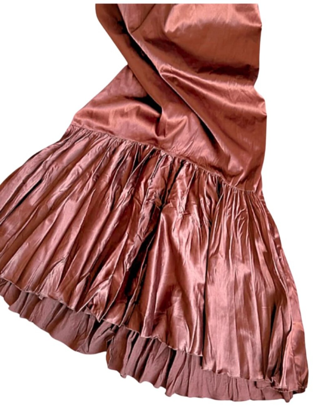 Roberto Cavalli Runway, Bronze Ruched Bustle Mermaid Skirt IT 38 F/W 2004‎ - Picture 6 of 6